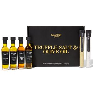 El juego <span class=keywords><strong>de</strong></span> regalo <span class=keywords><strong>de</strong></span> aceite <span class=keywords><strong>de</strong></span> oliva virgen extra Premium Thoughtfully Gourmet incluye 4 botellas <span class=keywords><strong>de</strong></span> metal 2 sales <span class=keywords><strong>de</strong></span> trufa herramientas <span class=keywords><strong>de</strong></span> especias <span class=keywords><strong>de</strong></span> hierbas reales - Product Image 6