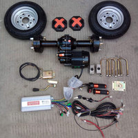 Kit complet de boîte-pont de tricycle de frein à tambour électrique personnalisé kit d'essieux arrière de chariot