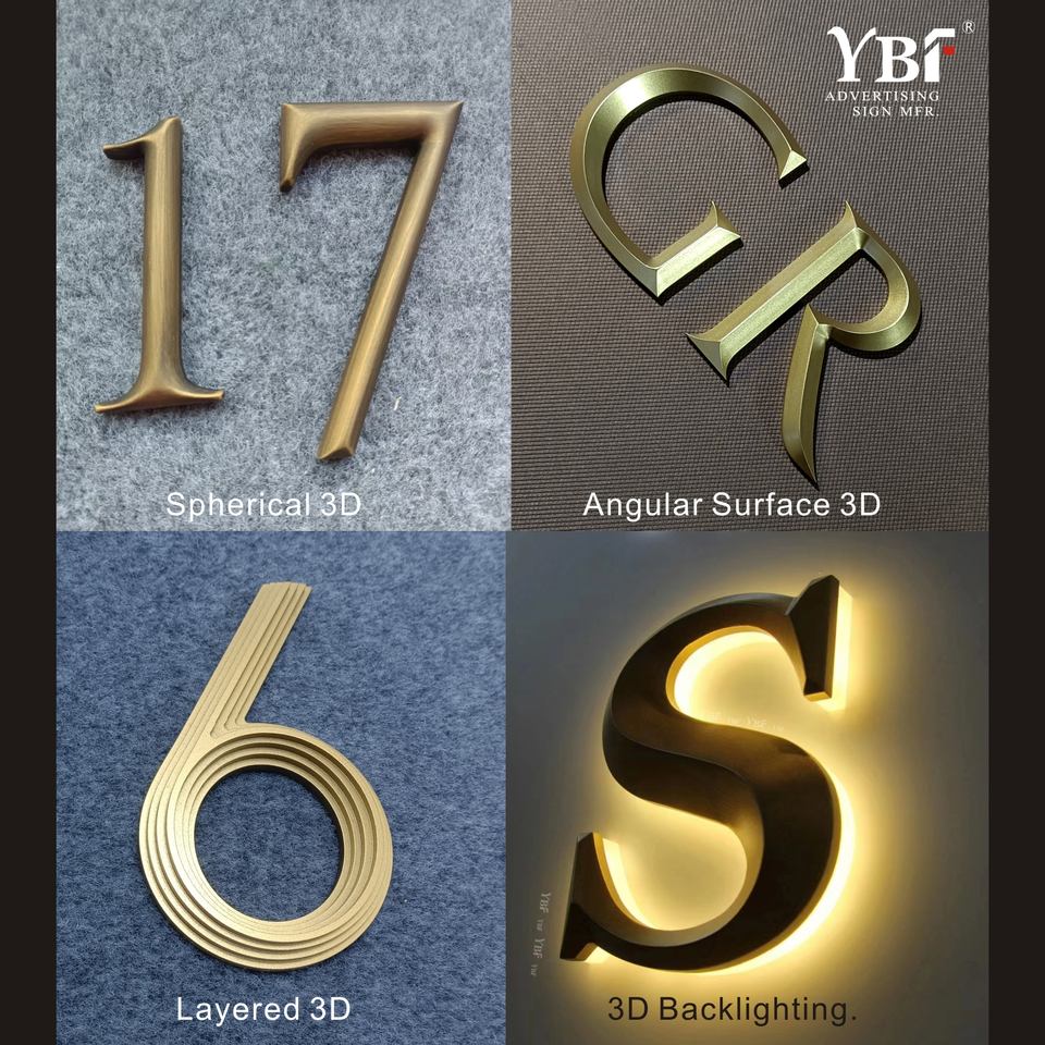 Custom 3D Signage with Letters & Numbers for Mall & Park Hotel Floor ...