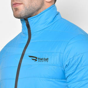 Chaqueta acolchada de poliéster de talla grande informal de estilo callejero para hombre, ropa de invierno con cuello levantado, tela de fabricante directo - Product Image 6