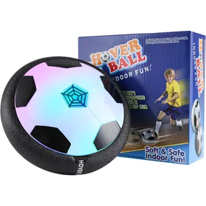 屋内遊びやサッカートレーニング用の音楽付きのパーソナライズされたホバーエアLEDサッカーボールゲーム玩具