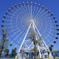 Grande Grande Roue de Fête Foraine de Visite et d'Attraction du Fournisseur Chinois, Disponible en Tailles de 20m, 30m, 38m, 42m, 46m, 48m, 50m, 65m, 88m, 120m