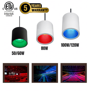 Lámpara Colgante LED Cilíndrica Moderna de 30W 50W 100W 150W con Certificación CETL y UL, Cambio de Color, DMX Inalámbrico, Wifi, RGB, RGBW, Iluminación para el Hogar - Product Image 4