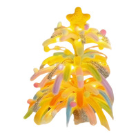 Bâton lumineux de Noël en forme de feu d'artifice, veilleuse scintillante en PVC, décoration d'ambiance, cadeau d'anniversaire idéal pour
