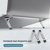 Support pour ordinateur portable en alliage d'aluminium ultra-fin, portable, pliable, réglable en hauteur, pour un refroidissement optimal, support surélevé pour tablette et PC