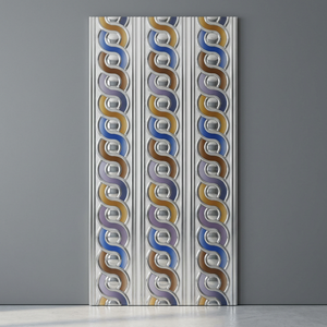Carreaux muraux décoratifs de luxe pour designers d'intérieur de Morbi, en céramique numérique or et argent, 300x600mm - Product Image 2