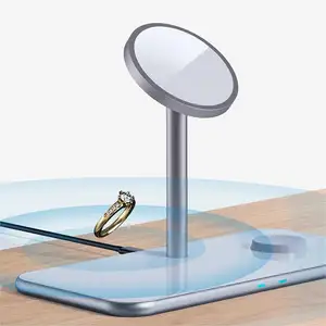 Trending Products 2024 New Arrivals Magnetic Wireless Charger Charging Station Mobile Phone Watch Earphone Charging