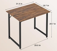 Table d'écriture d'étude de bureau d'ordinateur, bureau d'écriture d'apprentissage portatif de support d'ordinateur portable de support en bois