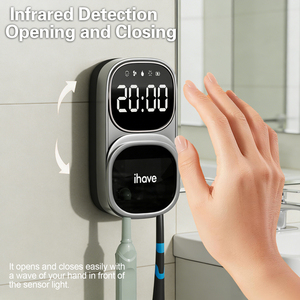 Portacepillos de Dientes Portátil Recargable con Luz UV Ultravioleta, Pantalla Digital y Función de Secado Automático con Ventilador - Product Image 1