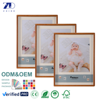 Cadre photo en bois massif fait main avec jointure à tenon et mortaise pour accrocher au mur ou poser sur table A4 A3 8x10 12x18