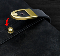 Carnet de notes/agenda en cuir PU souple de haute qualité avec logo personnalisé, reliure à feuilles mobiles et boucle horizontale en cuir
