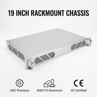 Boîtier de serveur IPC en aluminium 19 pouces 1U 2U 3U pour montage en rack, usinage CNC personnalisé en usine pour le réseau et la communication