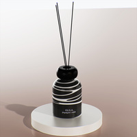 Nouvelles Bouteilles Diffuseurs de Parfum d'Ambiance de Luxe en Verre Vides, Design Personnalisé, Pulvérisateur à Pompe, Couleurs et Formes Personnalisables, Options Multi-Tailles