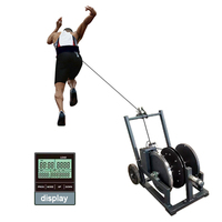 Appareil d'entraînement de résistance au sprint XLAN, Corde de tension réglable haute résistance, Entraîneur de force pour sprint de 50 m avec compteur