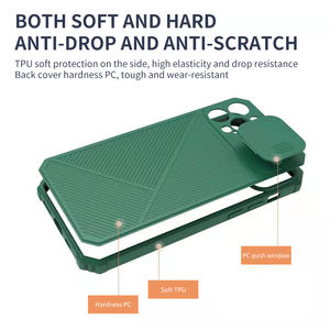 Anti-caduta push finestra Personalizzata commercio all'ingrosso Tpu pc copertura della cassa del telefono mobile per Oppo A52 A92 <span class=keywords><strong>Samsung</strong></span> A21S A02S <span class=keywords><strong>a51</strong></span> A72 della copertura posteriore - Product Image 4