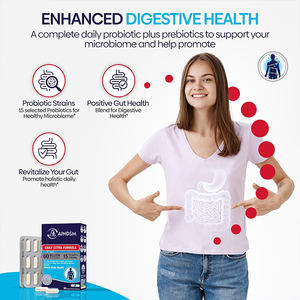 Capsules de prébiotiques à vente chaude, souches probiotiques, probiotiques végétaliens, stimule le métabolisme, soutient la santé intestinale, compléments alimentaires à base de plantes - Product Image 4