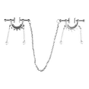 Pinza para Pezones con Cadena Metálica, Clip para Clítoris, Juguete Sexual para Adultos, BDSM, Cadena Plateada Pequeña para Parejas, Pinzas para Pezones SM - Product Image 4