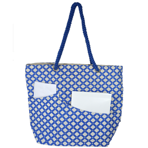 Sac fourre-tout en jute, sac de plage avec poignée en corde, impression sérigraphique intégrale et poche intérieure/extérieure, fabriqué en Inde - Product Image 1