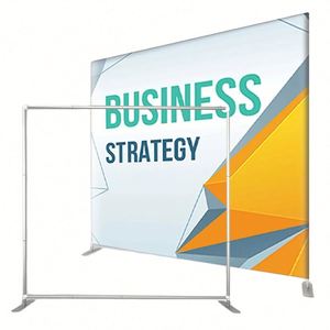 ฉากหลังผ้าแบบปรับความตึงได้ตามสั่ง ผ้าสำหรับฉากหลังแบบโมดูลาร์ พกพาสะดวก โซลูชั่นจัดแสดงสินค้า บูธแสดงสินค้า ฉากหลังสำหรับจัดแสดงนิทรรศการ - Product Image 1