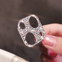 Protection d'objectif d'appareil photo en verre trempé ultra-fin de qualité AAA Bling Diamond pour 13 Pro Max Ring Lens