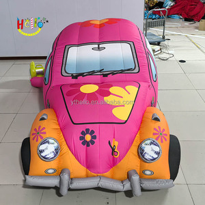 Modèle d'affichage de <span class=keywords><strong>voiture</strong></span> gonflable personnalisé en usine <span class=keywords><strong>Voiture</strong></span> jouet gonflable rose - Product Image 5