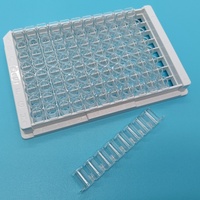 Plaques ELISA détachables à fond plat à haute absorption pour fournitures de laboratoire médicales en gros