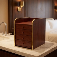 Meuble de bureau multifonction en bois naturel avec tiroirs, classeur de documents A4, support pour papier, organisateur de bureau pour étudiants, armoire de rangement pour cosmétiques
