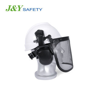 安全イヤーマフとフェイスシールド付き中国産業用安全ヘルメット - Product Image 3