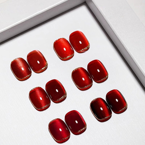AILANUO Serie de Esmaltes de Uñas en Gel Efecto Ojo de Gato, 6 Colores Rojos, 15 ml, Removedor de Esmalte en Gel Efecto Ojo de Gato, Libre de TPO y HEMA, OEM ODM - Product Image 3