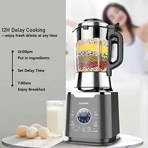 JD-D16 Máy xay sinh tố tốc độ cao với nồi hầm, nóng và lạnh, 9 chương trình một chạm với đầu bếp trễ 12h, 1200W, 59 oz,