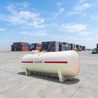 Tangki Penyimpanan LPG Horizontal 20m³ Bersertifikasi ASME, Mudah Dioperasikan, Baru