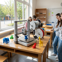 Original Bamboo Lab A2L Combo Mehrfarbiger 3D-Drucker Hochgeschwindigkeits-Vollautomatische Nivellierung Große Baugröße 330*320*325mm Schneller FDM 3D-Drucker