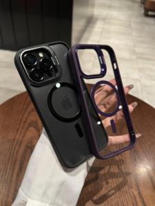 <span class=keywords><strong>IPhone</strong></span> 15 14 13 <span class=keywords><strong>12</strong></span> 11 Plus Pro Max 전화 커버에 대한 카메라 보호기가있는 금속 카메라 홀더 투명 아크릴 마그네틱 전화 케이스 - Product Image 6