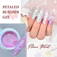 Pétale Fleurs Gel Builder No Heat Deroi Nail Extension UV Gel Builder 20 couleurs Rubber Gel Builder