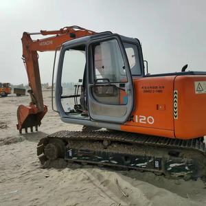 Excavadora hidráulica Hitachi Ex120 usada, máquina pesada Ex120 para construcción de orugas de segunda mano con cubo giratorio - Product Image 1