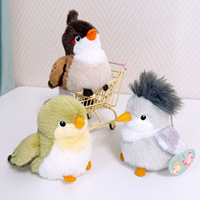 Peluche super douce Rabbi Thai Bird Doll avec rembourrage en coton PP, 12 cm, adorable simulation de zoo, station de divertissement