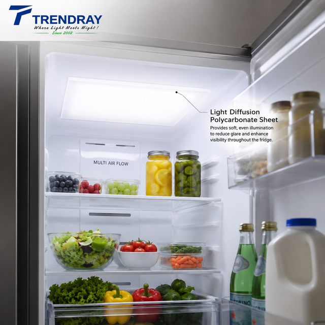 Custom Cut Frosted PC Light Diffuser Sheet Polycarbonate Diffuser Panel for Freezer Interior LED Light