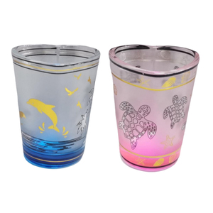 Vaso de Vidrio en Forma de Corazón Personalizado al por Mayor, Recuerdo de Playa, Vaso de Chupito con Logotipo Personalizado - Product Image 1