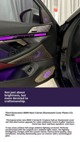 Pour 2024 Série 5 I5 G60 Baohua Luminous Cover, modification de la couleur des feux d'ambiance d'origine de la voiture