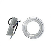 Lumière d'urgence LED pour cabine d'ascenseur RBC KY121 DC24V, ronde en verre, fabriquée en Chine continentale
