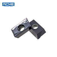 Plaquettes de fraisage en carbure de tungstène APKT160402, excellente finition de surface, outils CNC avec revêtement NANO PVD, adaptées pour l'acier