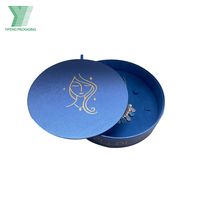LOGO personnalisé imprimé tube rond bijoux boîte cadeau bracelet boucle d'oreille bague collier boîte à bijoux emballage