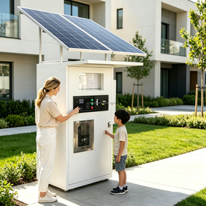Fábrica YISO, fabricante de máquinas expendedoras de productos líquidos con energía solar, estación de reabastecimiento de detergente líquido para lavandería. - Product Image 1