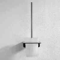Set Tempat Sikat Toilet Kaca Ramah Lingkungan Seri GRAMAR G27 Sekali Pakai dengan Finishing Chrome untuk Hotel (Garansi 5 Tahun)