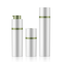 Flacon pompe sans air de luxe 15ml 30ml 50ml, carré ou rond, en plastique, pour lotion cosmétique et shampoing