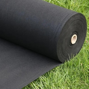 Toile non tissée 50 g/m² - 1x50 m, barrière anti-mauvaises herbes noire pour jardins - Product Image 4