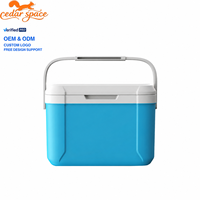 Glacière rigide compacte Cedar Space 5,5 L en PU avec 6 blocs de glace, isolation 76H pour la plage, le camping, le bateau, le camping-car et les voyages