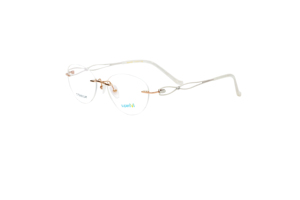 Superovo tinh khiết titan sang trọng in chống phản chiếu kim cương Lady kính khung quang học không có vành xu hướng thời trang thâm quyến - Product Image 5