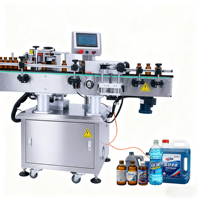 Machine d'application d'étiquettes en PVC pour cosmétiques professionnels, pour bouteilles en verre, papier, pots, boîtes, haute efficacité, écran tactile automatique