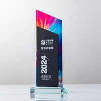 Trofeo Conmemorativo de Cristal Personalizado de Alta Calidad, Premio Empresarial con Impresión a Todo Color, Trofeo de Cristal Personalizado con Impresión a Todo Color